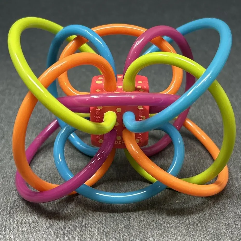 Manhattan Toy Winkel Rattle Sensory Teether Baby Toy Toddler Colorful Flexible